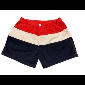 Bearbottom red white and blue USA shorts